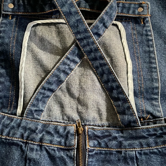 Jean Bibb maxi dress zipper closing for the strip with for the skirt - Picture 2 of 7